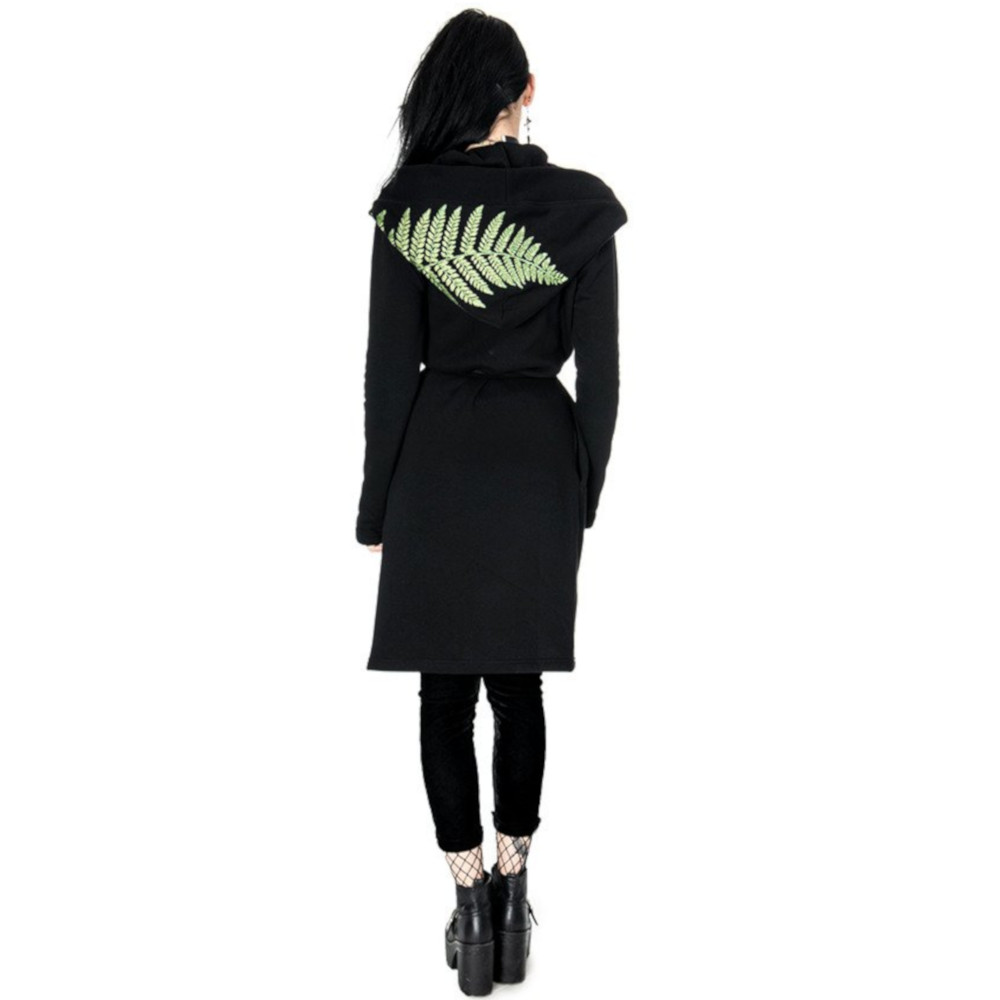 Restyle - Fern Forest Witch Lange cardigan - Zwart Product image